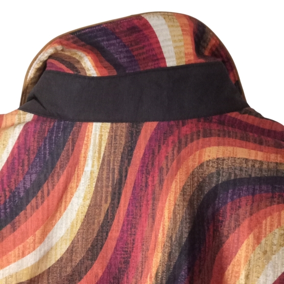 CR Ranchwear Women's Abstract Print Button Up Pro Western Shirt Blouse Large - Picture 6 of 7